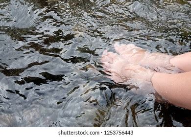 Reflex Therapy Bite Freshwater Fish Refleksi Stock Photo