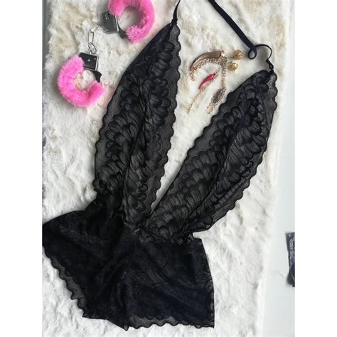 Body Costa Nua Em Renda Sensulal Lingerie Macaquinho Ver O Vk Moda Intima Shopee Brasil