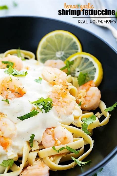 Lemon Garlic Shrimp Fettuccine ⋆ Real Housemoms