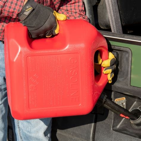 Midwest Can Company 5610 5 Gallon Gas Can Fuel Container Jugs W Spout