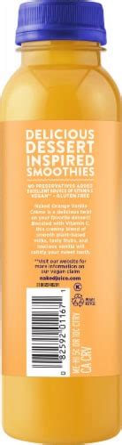 Naked Orange Vanilla Creme Almond Milk Smoothie 12 Fl Oz Kroger