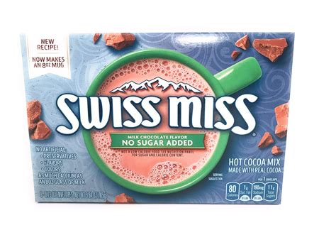 Swiss Miss No Sugar Added Hot Cocoa Mix Packets Packaging May Vary Walmart