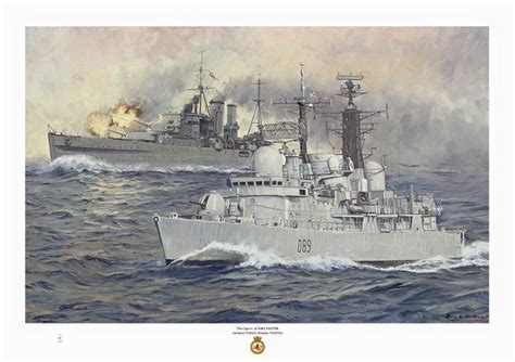 His Majesty S Heavy Cruiser Exeter Ship Paintings Heavy Cruiser