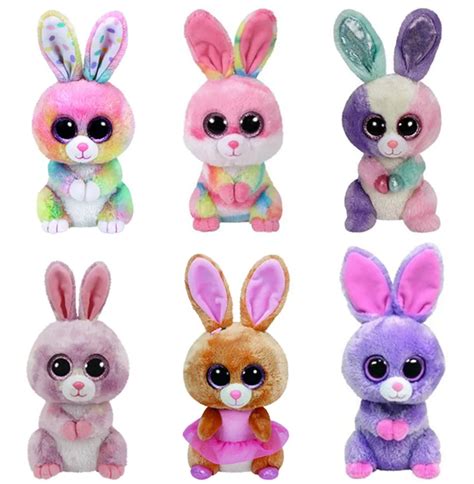 Ty Beanie Boos Easter Rabbit Bunny Bloom Bubby Lollipop Twinkle Toes