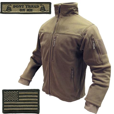 Condor Tac Jacket Coyote Xl And Usa Flag And Dont Tread Patch 3 Item