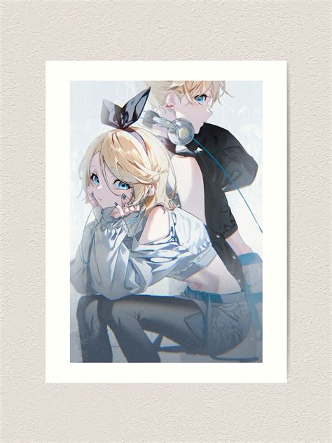Sexy Kagamine Rin Kagamine Len Cute Waifu Kawaii Hot Vocaloid Lewd Anime Girl Lolita Art