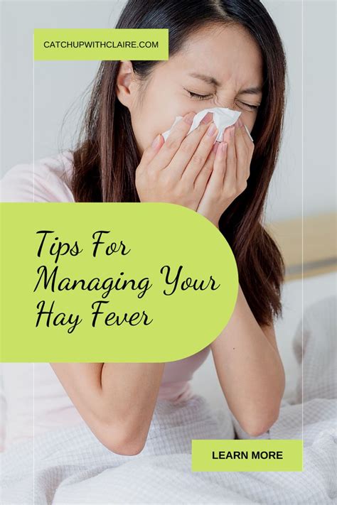 Managing Hay Fever Tips And Tricks