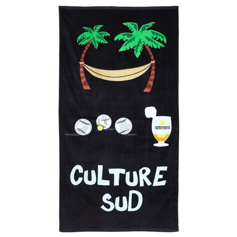 Culture Sud Drap De Plage Rouloul Cm Achat Vente Serviette