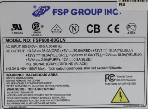 FSP Group FSP600-80GLN 600 Watt #27013