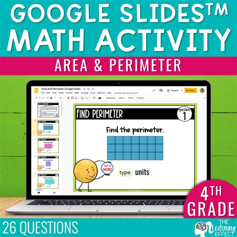 Area Perimeter Google Slides Th Grade Digital Math