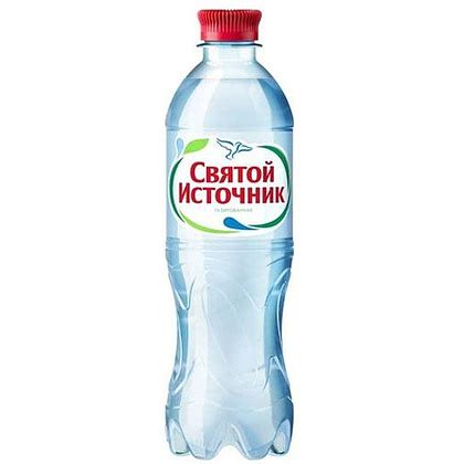 Вода питьевая "Святой Источник", газированная, 0.5 л 991635 купить в ...