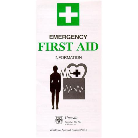 Uneedit First Aid Pamphlet As Approved By Workcover Fap Winc