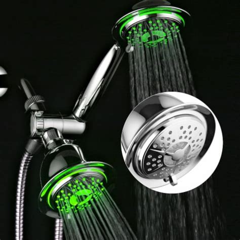 powerspa  chrome   led twin shower system  air turbo