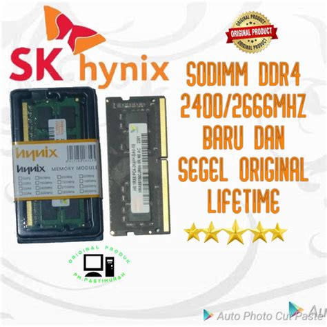 Jual RAM SODIMM DDR4 4GB 8GB 16GB 2400MHZ 2666MHZ SK HYNIX ORIGINAL