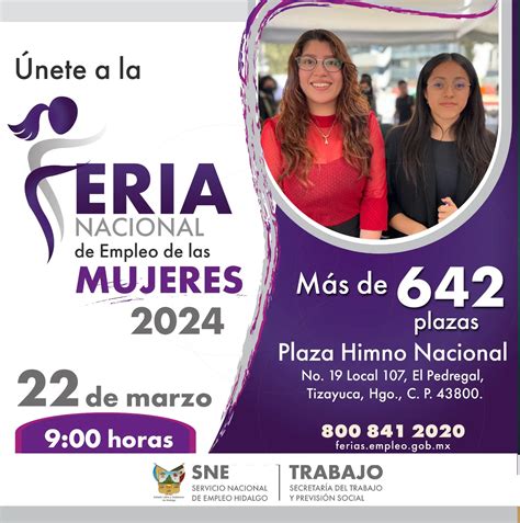 Feria Nacional De Empleo Para Mujeres En Tizayuca Hidalgo M S De