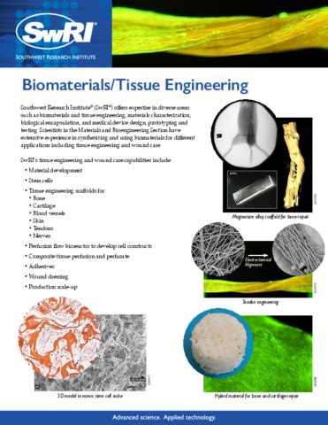 Biomaterials & Scaffolds | SwRI