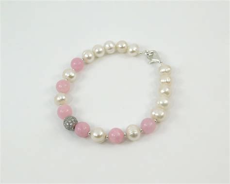 Ексклюзивний браслет "Любима" Кунцит, Перли, срібло 1Дизайн-Студія "FF ...