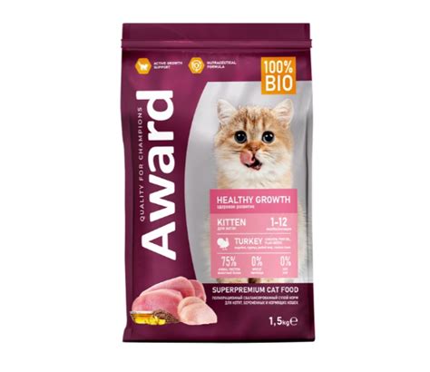 Сухой корм Award (Авард) Healthy growth для котят от 1 месяца ...