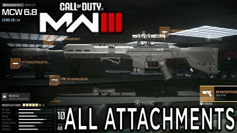 All Attachments Of Acr Mcw In Modern Warfare Iii Open Beta