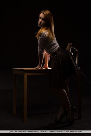 Pierced Blonde In Gold And Black Lingerie Strips To Spre XXX Dessert