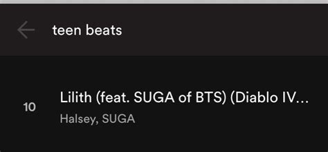 Bts Charts Votings On Twitter Lilith Ft Suga By Halsey Has