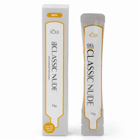 Refil Gel Classic Nude 14g Vòlia Cosméticos DANI CASSIANO MAKEUP ESMALTERIA