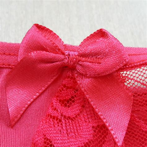 Calcinha Fio Duplo Renda e Laço Lingerie BR Atacado