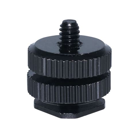 Triple Hot Shoe Mount Adapter Two Screw Brackets For Flash Dslr Cameras Microphone Audio