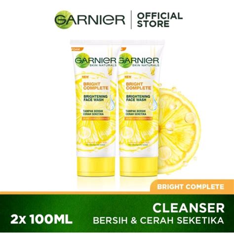 Jual Garnier Bright Complete Brightening Face Wash Scrub Atau Foam