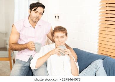 Gay Couples Drinking Coffee Over Royalty Free Licensable Stock Photos Shutterstock