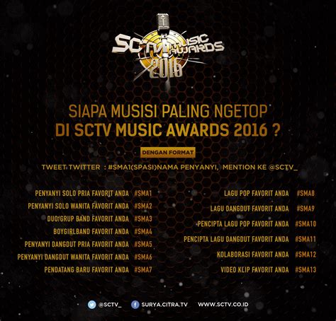 Sctv On Twitter Yuk Vote Musisi Paling Ngetop Di Sctv Music Awards