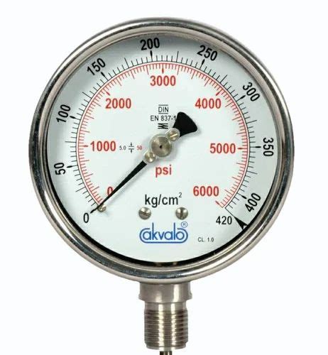 4 Inch 100 Mm Akvalo Industrial Pressure Gauge At Rs 950 In