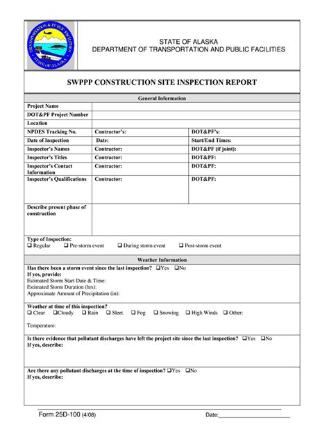 Swppp Inspection Form Pdf Fill Out Sign Online DocHub