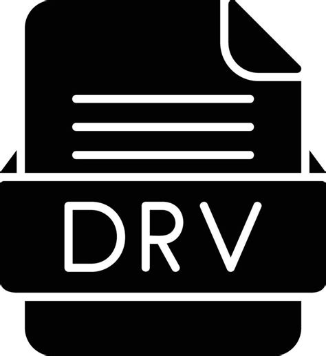 drv file format  icon  vector art  vecteezy
