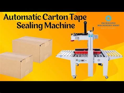 Heavy Duty Carton Box Tapping Machine Youtube