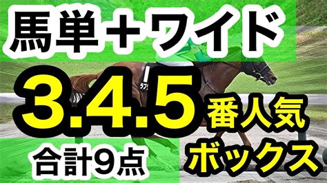 【馬券検証】馬単ワイド345番人気ボックス合計9点勝負で勝つことはできるのか！？【馬券勝負】 競馬動画まとめ