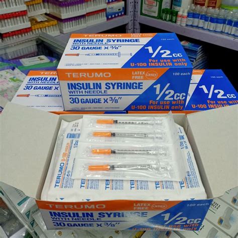 TERUMO Insulin Syringe With Needle 30 Gauge X 3 8 1 2cc 100pcs