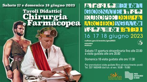 Giornate Europee Dell Archeologia La Medicina E I Farmaci Degli