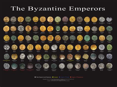 24x18" POSTER OF ALL BYZANTINE EMPERORS | eBay