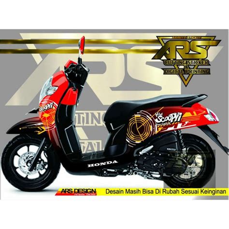 Jual Decal Scoopy Full Body Sticker Scoopy Full Body