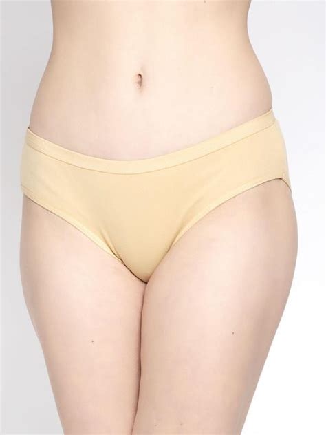 Prettycat Women Beige Cotton Blend Bikini Panty L JioMart