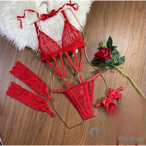 Conjunto De Lingerie Sexy E De Luxo Shopee Brasil
