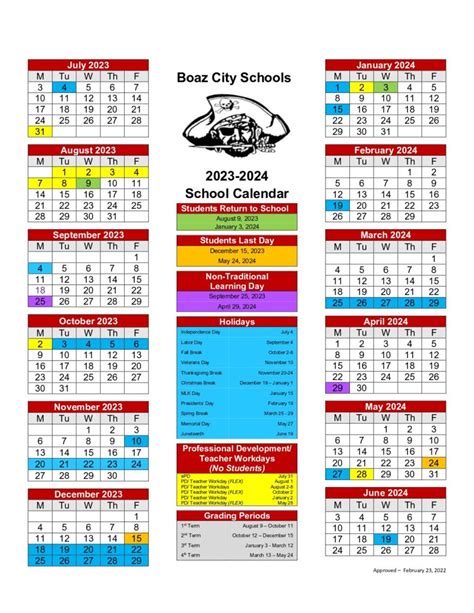 😊 Boaz City School Calendar 2024 2025 😊 Pdf