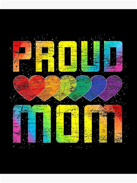 Queer Women Proud Mom Lesbian Lgbtq Pride Month Lgbt Poster For Sale By Shywolfdesigns Redbubble