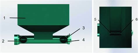 Spiral Fertilizer Discharger Structure A Front View B Top View