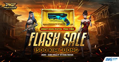 SK HOT Flash Sale tối Huyền thoại Night King Pistol vĩnh viễn lên kệ SALE sốc