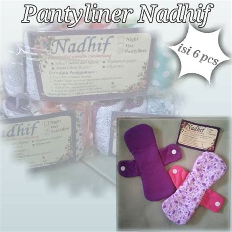 Jual Pembalut Kain Isi 6 Pantyliner Isi 6 Menspad Cuci Ulang Shopee