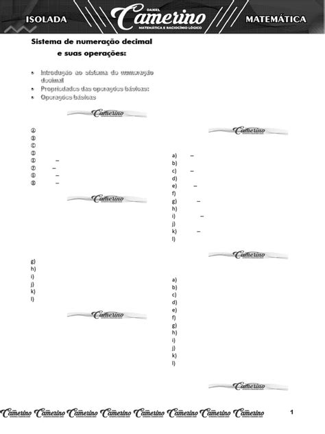 Matemática Básica Do Zero - Aula 1 | PDF