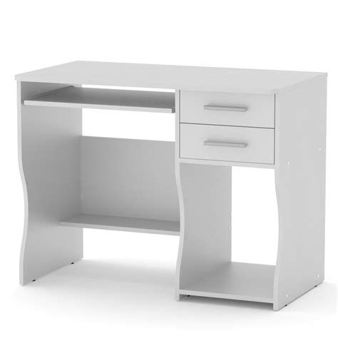 Стол компьютерный Компанит СКМ-7 альба (белый) – фото, отзывы ...