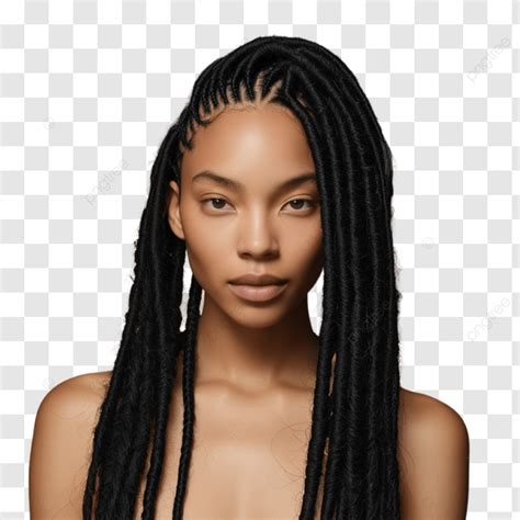 Braided Hair Black Braids Dreadlocks Hair Black Plait Png